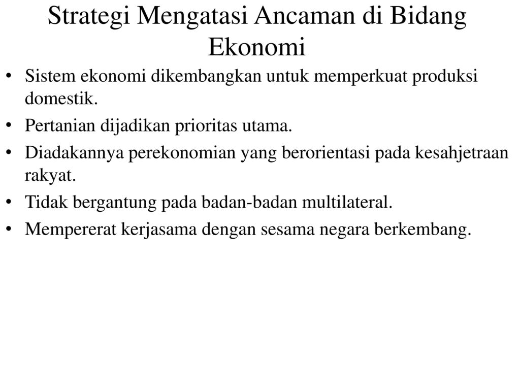 Strategi Mengatasi Ancaman Di Bidang Pertahanan Dan Keamanan Berbagi